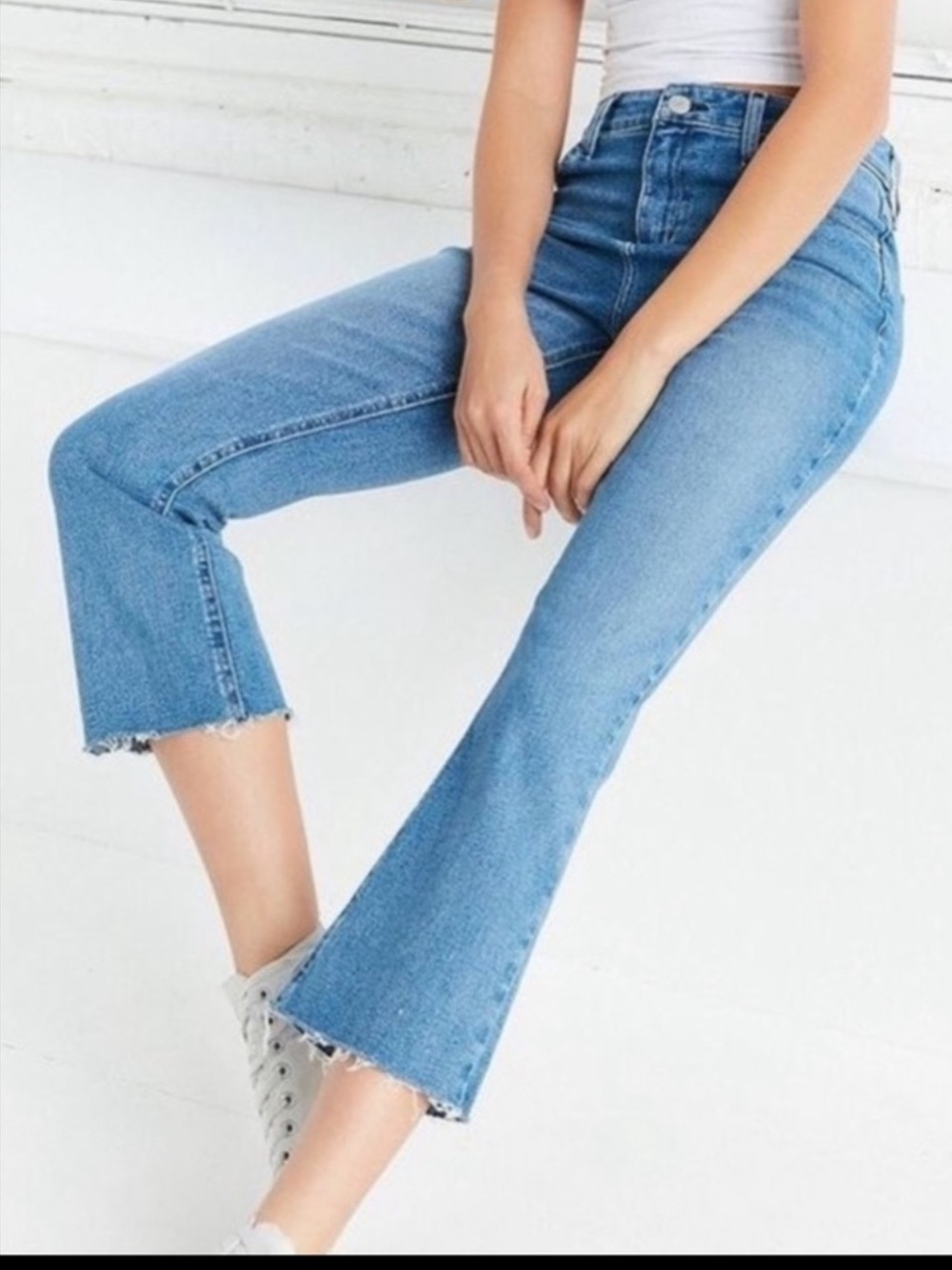 BDG Urban Outfitters High Rise Kick Crop Jeans